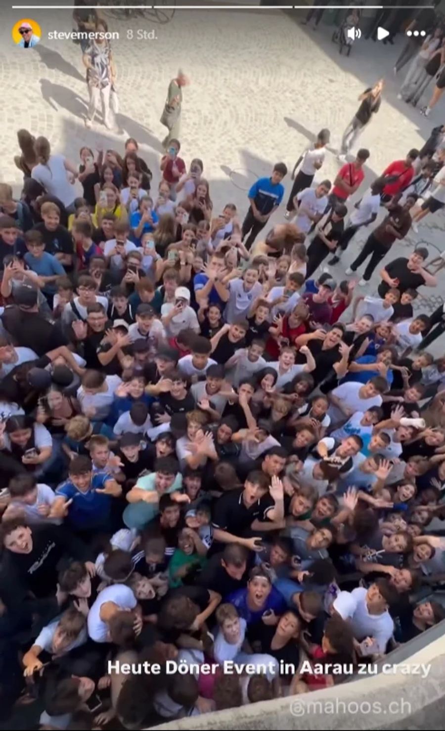 Andrang beim Döner-Event in Aarau, aus einem Bericht von Nau