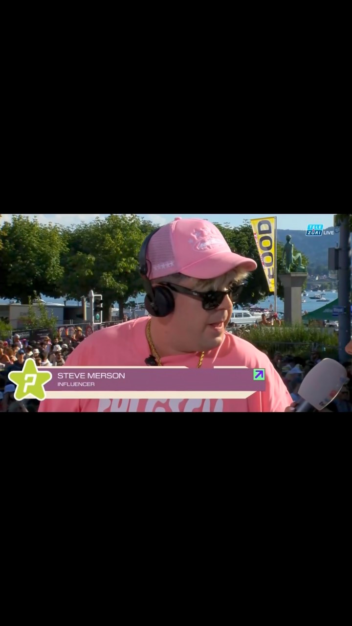 Steve Merson im TeleZüri-Beitrag beim Interview